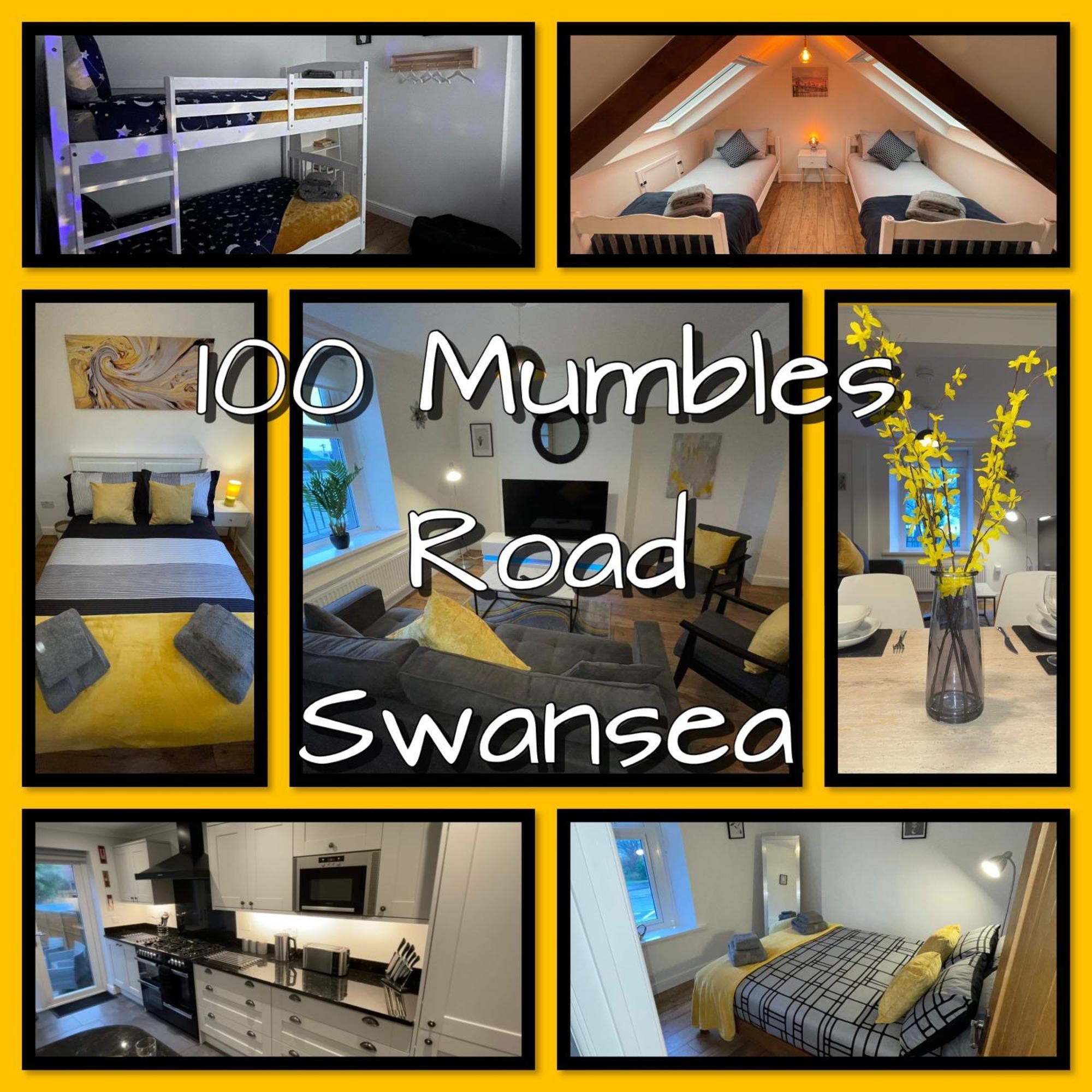 Casa One Hundred - A Beautiful 4 Bed House On The Beach Front Swansea Exterior foto